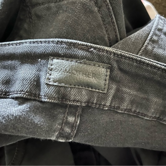 MOTHER Looker Zip Fray Jeans Wait Until Dark Size 25 - Picture 8 of 10